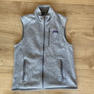 Men’s Patagonia fleece vest, size medium, gray